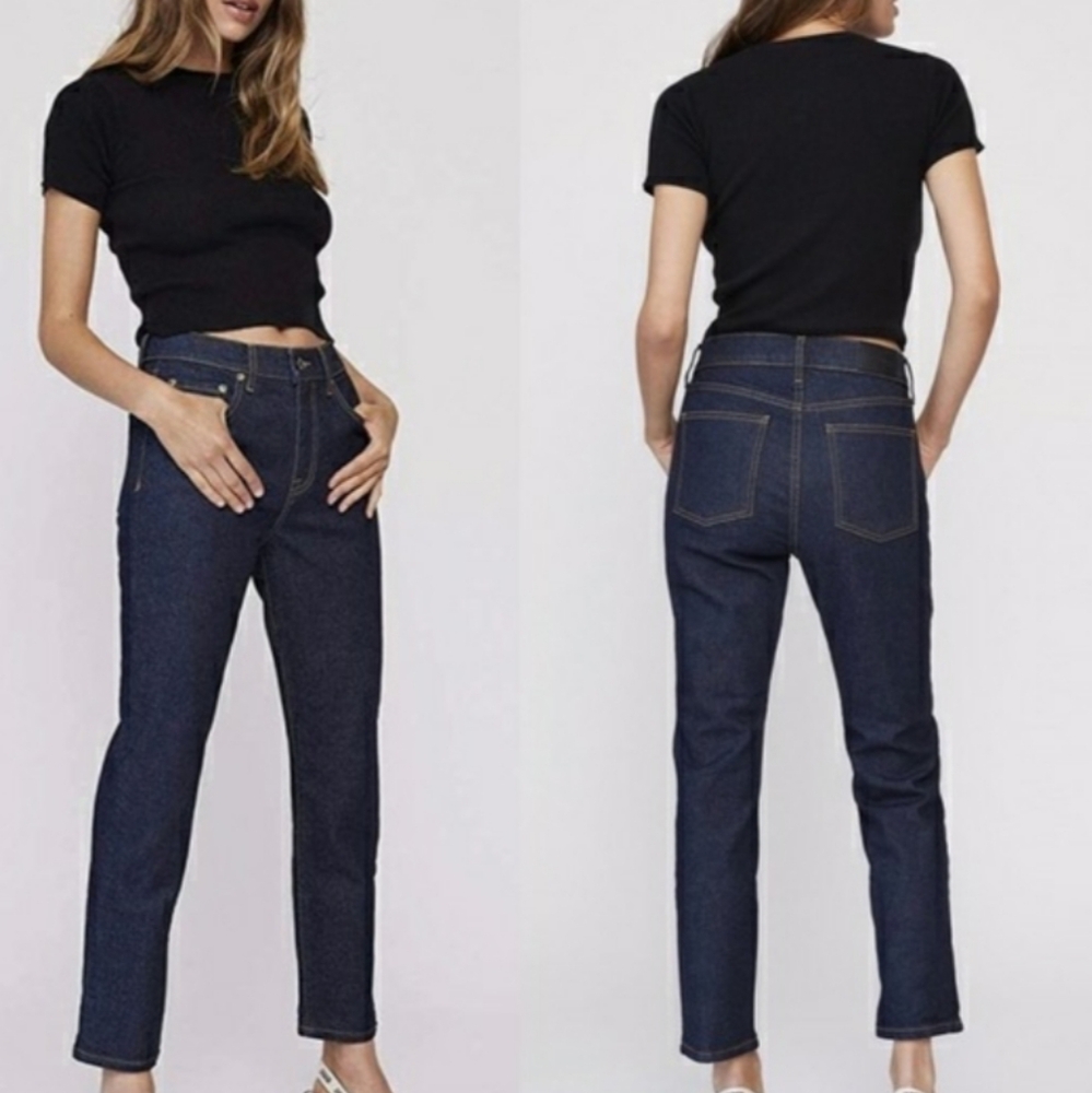 Pistola Monroe Highrise Cigarette Cropped Jean US 24